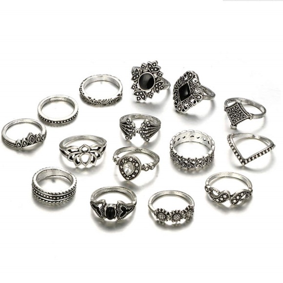 Midi Rings Knuckle Rings Fashion Rings - Picture 3 of 4